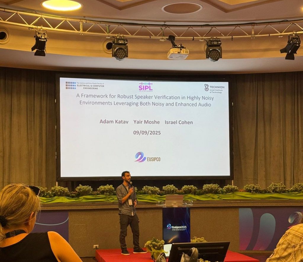 Image for SIPL student present his work at EUSIPCO 2025